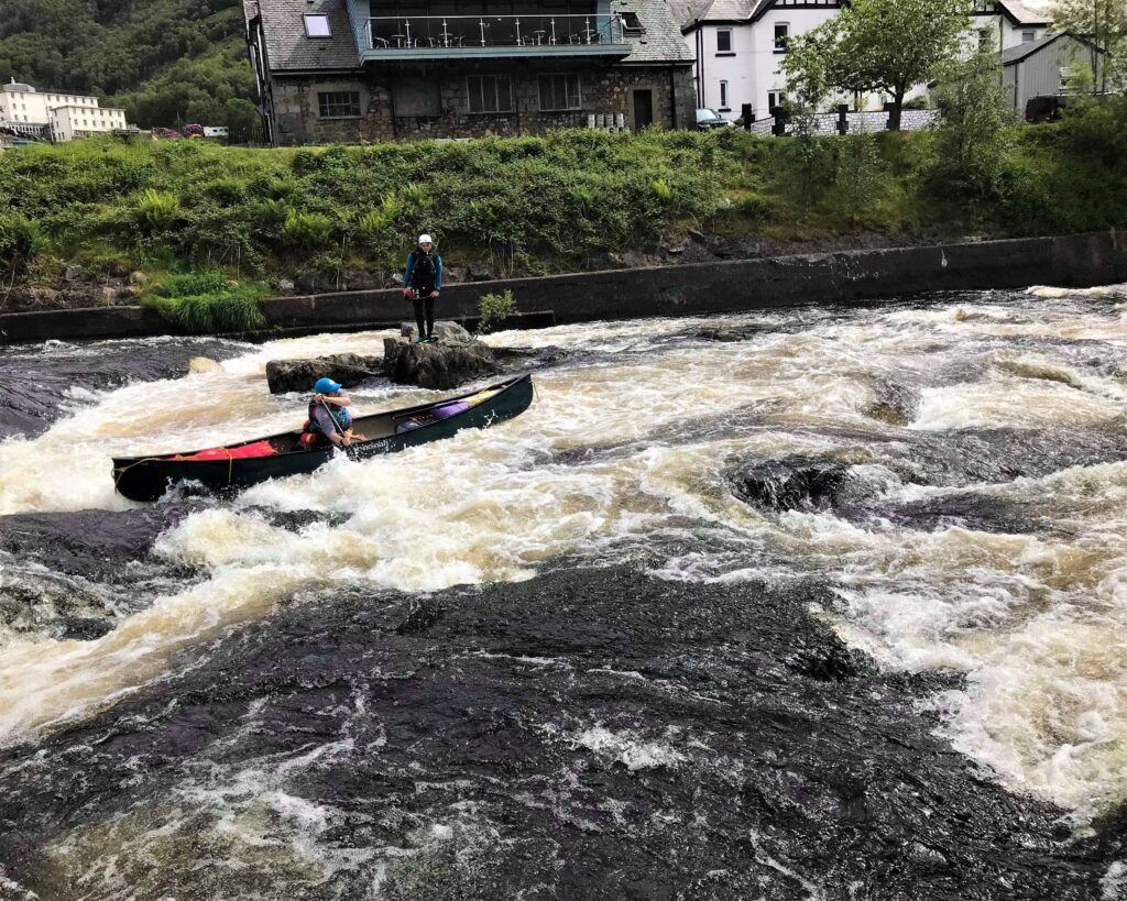 Jenna White Water Canoing at Kinlochleven