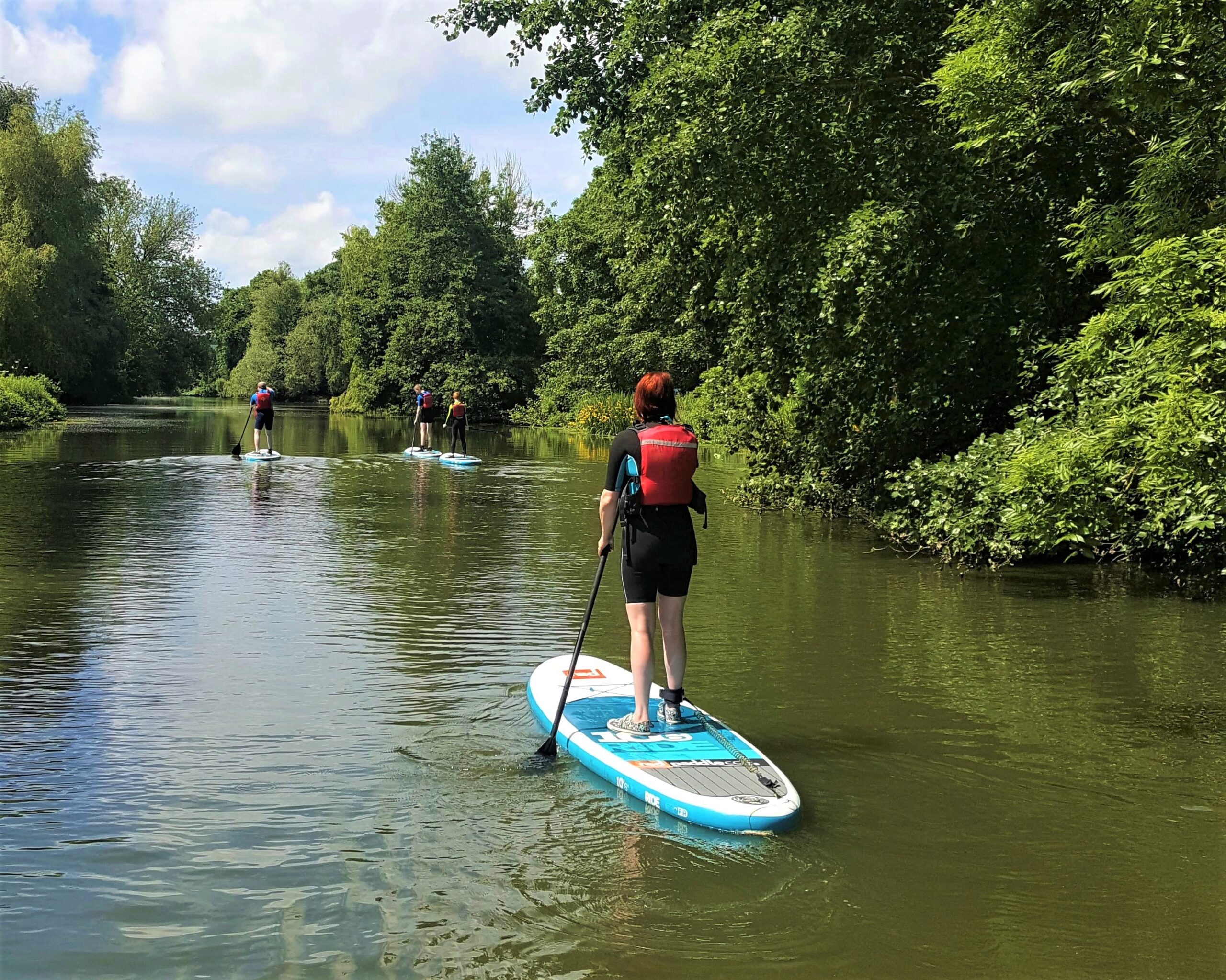 Family SUP lesson in Wawrickshire