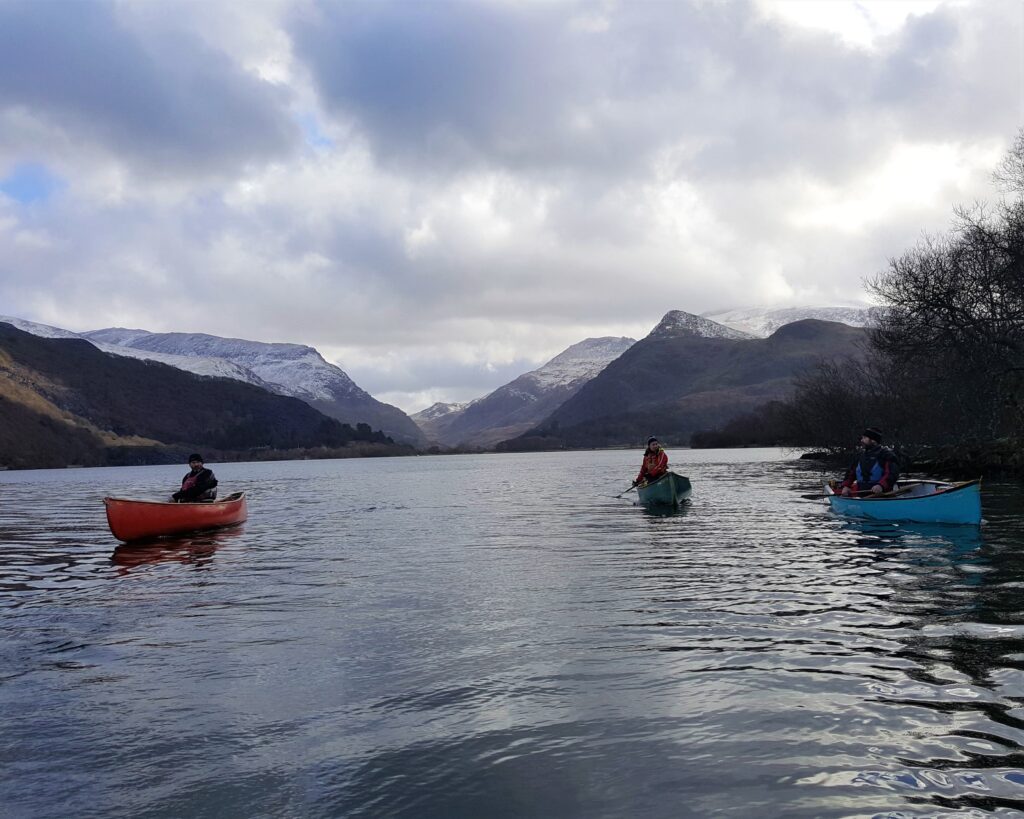 Canoeing on Llyn Padarn